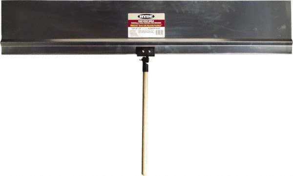Hyde Tools - 48" Wide Flexible Blade Aluminum Painters Assistant - Stiff, Wood Handle - Exact Industrial Supply