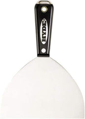 Hyde Tools - 6" Wide Flexible Blade Carbon Steel Joint Knife - Flexible, Nylon Handle - Exact Industrial Supply