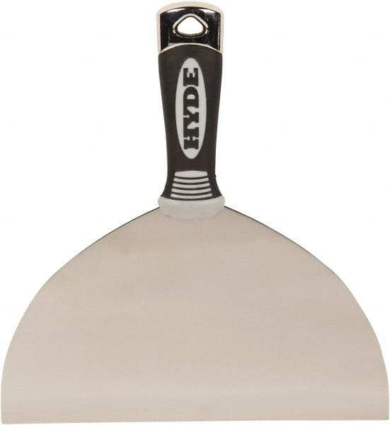 Hyde Tools - 8" Wide Flexible Blade Stainless Steel Joint Knife - Flexible, Plastic Handle - Exact Industrial Supply
