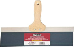 Hyde Tools - 14" Wide Flexible Blade Steel Joint Knife - Flexible, Hardwood Handle - Exact Industrial Supply