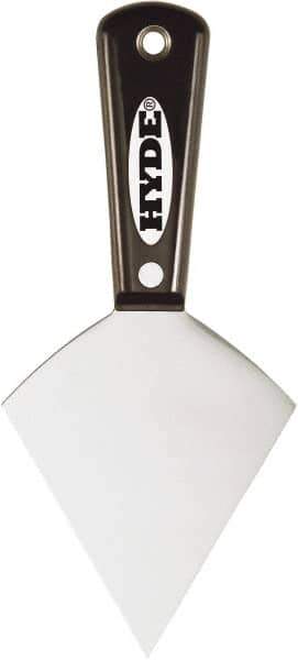 Hyde Tools - 3-1/2" Wide Point Edge Blade Steel Joint Knife - Stiff, Nylon Handle - Exact Industrial Supply