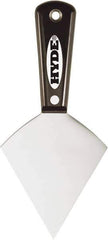 Hyde Tools - 3-1/2" Wide Point Edge Blade Steel Joint Knife - Stiff, Nylon Handle - Exact Industrial Supply