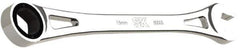 SK - 15mm 6 Point Combination Wrench - 10" OAL, Steel, Full Polish Finish - Exact Industrial Supply