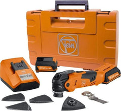 Fein - 12 Volt Cordless Multi-Tool Kit - 11,000 to 18,000 RPM - Exact Industrial Supply