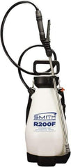 Smith Performance Sprayers - 2 Gal Chemical Safe Garden Hand Sprayer - Use with Cleaners/Degreasers, Polyethylene Tank, Funnel Mouth, Reinforced Hose - Exact Industrial Supply