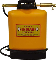 Smith Indian - 5 Gal Chemical Safe Garden Fire Pump - Polyethylene Tank, Wide Mouth, Reinforced Hose - Exact Industrial Supply