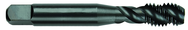 M10 x 1.50 Dia. - D6 - 3 FL - Premium HSS - Black Oxide Semi Bottoming Spiral FL Tap - Exact Industrial Supply