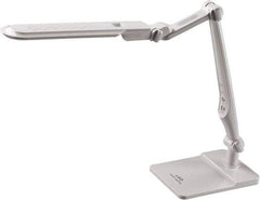 Electrix - 22 Inch, Articulated, Clamp Mounted, LED, White, Desk Light - 10 Watt, 100 to 120 Volt, Nonmagnifying - Exact Industrial Supply