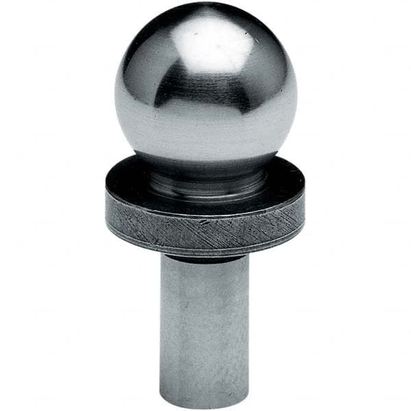 TE-CO - 3/4" Ball Diam, 3/8" Shank Diam, Alloy Steel Inspection Tooling Ball - Exact Industrial Supply