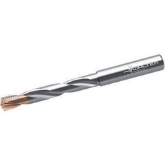 Walter-Titex - 8.1mm 140° Solid Carbide Jobber Drill - Tinal/AlCrN Finish, Right Hand Cut, Spiral Flute, Straight Shank, 103mm OAL - Exact Industrial Supply