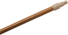 O-Cedar - 60 x 1" Wood Squeegee Handle - Threaded Connection, Tan - Exact Industrial Supply