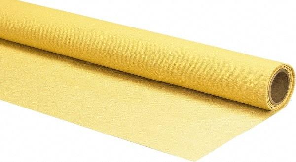 Auburn Mfr - 3-1/3' Wide x 0.03" Thick Fiberglass Welding Cloth Roll - Yellow - Exact Industrial Supply