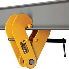 Harrington Hoist - Lifting Clamps Type: Beam Clamp Minimum Grip (Inch): 0.8280 - Exact Industrial Supply