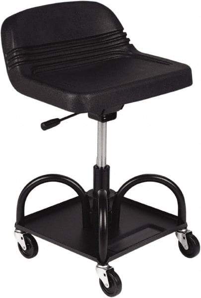 Whiteside - 480 Lb Capacity, 4 Wheel Adjustable Creeper Seat - Steel, 27" High x 15" Wide - Exact Industrial Supply