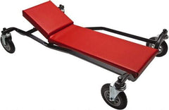 Whiteside - 600 Lb Capacity, 4 Wheel Heavy-Duty Creeper - Steel, 40" Long x 7-7/8" High x 24" Wide - Exact Industrial Supply