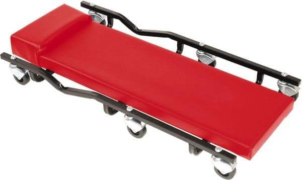 Whiteside - 570 Lb Capacity, 6 Wheel Heavy-Duty Creeper - Steel, 34" Long x 4" High x 17" Wide - Exact Industrial Supply