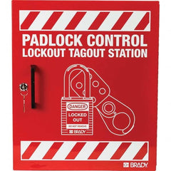 Brady - Empty Steel Padlock Station - Exact Industrial Supply