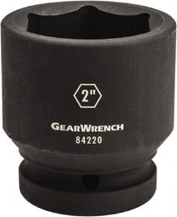 GearWrench - 1" Drive 2-3/16" Standard Impact Socket - 6 Points, 3-4/13" OAL - Exact Industrial Supply