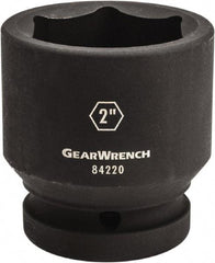 GearWrench - 1" Drive 2-5/16" Standard Impact Socket - 6 Points, 3-4/13" OAL - Exact Industrial Supply