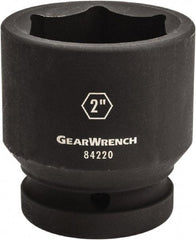 GearWrench - 1" Drive 2-13/16" Standard Impact Socket - 6 Points, 3-39/50" OAL - Exact Industrial Supply