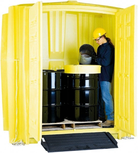 Enpac - Drum Storage Units & Lockers Type: Drum Storage Locker Number of Drums: 8 - Exact Industrial Supply