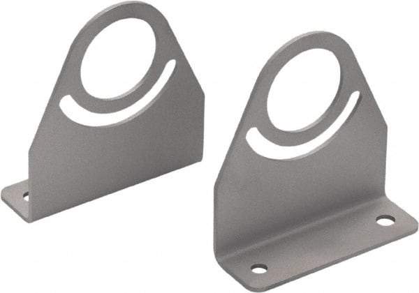 Waldmann Lighting - Task & Machine Light Mounting Bracket Set - Silver, For Use with Mach LED Plus 70 - Exact Industrial Supply