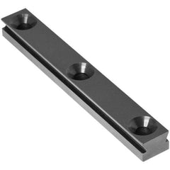 Raptor Workholding - 1 Piece Vise Straight Dovetail Master Jaw Insert - Steel, 1/2" Long, 3/8" High - Exact Industrial Supply