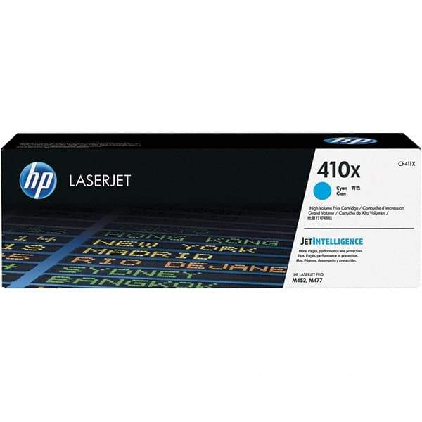 Hewlett-Packard - Cyan Toner Cartridge - Use with HP Color LaserJet Pro M452dn, M452dw, M452nw, MFP M377dw, M477fdn, M477fdw, M477fnw - Exact Industrial Supply