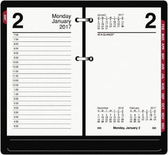 AT-A-GLANCE - 730 Sheet, 6-5/8 X 9-1/2", Plain Desk Calendar Refill - White - Exact Industrial Supply