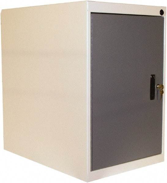 Proline - Modular Storage Cabinet - 16 Gauge Steel, 18" Wide x 26" Deep x 27-1/2" High, Blue/White - Exact Industrial Supply