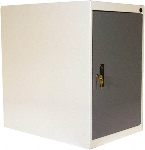 Proline - Modular Storage Cabinet - 16 Gauge Steel, 18" Wide x 26" Deep x 27-1/2" High, Blue/White - Exact Industrial Supply