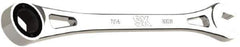 SK - 7/16" 6 Point Combination Wrench - 8.13" OAL, Steel, Full Polish Finish - Exact Industrial Supply