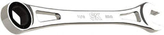 SK - 11/16" 6 Point Combination Wrench - 11" OAL, Steel, Full Polish Finish - Exact Industrial Supply