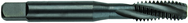 1/4-28 Dia. - GH3 - 3 FL - Premium HSS - TiCN Semi Bottoming Spiral FL Tap - Exact Industrial Supply