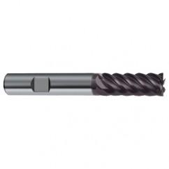 6mm Dia. - 57mm OAL - 45° Helix Firex Carbide End Mill - 6 FL - Exact Industrial Supply
