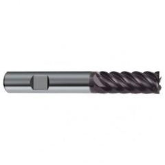 6mm Dia. - 57mm OAL - 45° Helix Firex Carbide End Mill - 6 FL - Exact Industrial Supply