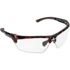 Safety Glass: Anti-Fog, Polycarbonate, Clear Lenses, Full-Framed Tortoise Shell Frame, Dual, Adjustable