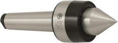 Bison - MT6 Morse Taper Shank, 90mm Head Diam, Live Center - 3,000 Max RPM, 60.5mm Point Diam, 2.46" Point Len, 3,086 Lb Max Workpc, Standard Point - Exact Industrial Supply