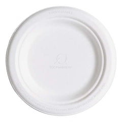 ECO PRODUCTS - Renewable & Compostable Sugarcane Plates, 6", 1000/Carton - Exact Industrial Supply