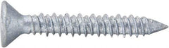 Powers Fasteners - 1/4" Diam, 3-1/4" OAL, Phillips Drive, Concrete Screw & Masonry Fastener - Stainless Steel, Perma-Seal Finish, Includes #3 Phillips Bit - Exact Industrial Supply