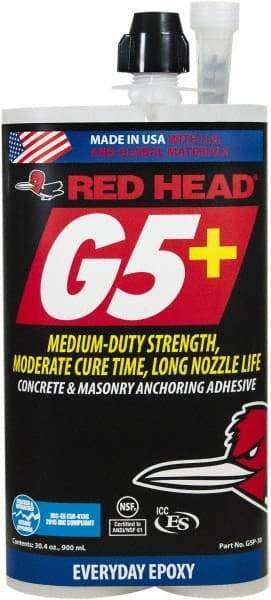 Red Head - Anchoring Adhesives Adhesive Material: Epoxy Volume (fl. oz.): 30.00 - Exact Industrial Supply