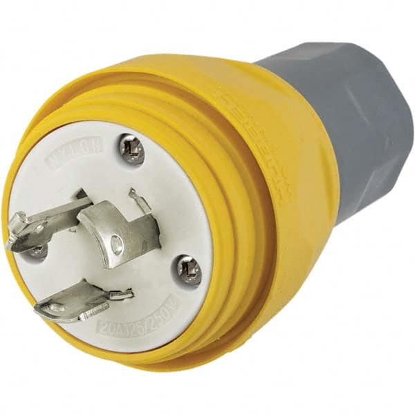 Hubbell Wiring Device-Kellems - 125/250 VAC 20A NonNEMA Industrial Twist Lock Connector - Exact Industrial Supply