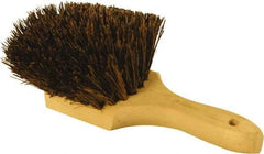 O-Cedar - 2" Bristle Length, Palmyra Utility Scrub Brush - 9" Long x 3" Wide Head, 9" OAL, Black, Wood Block - Exact Industrial Supply