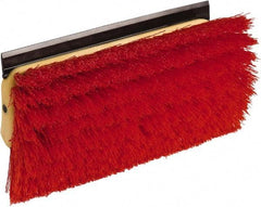 O-Cedar - 2" Bristle Length, Polypropylene Scrub Brush - 10" Long x 5" Wide Head, 10" OAL, Red, Plastic Block - Exact Industrial Supply
