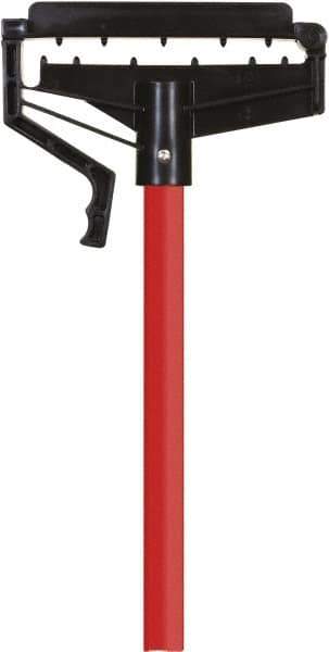 O-Cedar - 60" Standard Fiberglass Quick Connect Mop Handle - 1" Handle Diam, 1 to 5" Wet Mop Head Band, Use with Wet Mops - Exact Industrial Supply