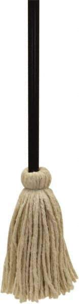 O-Cedar - White Deck Mop - 20" Long x 3-1/2" Wide Head, 48" Long Handle, Cotton Head - Exact Industrial Supply