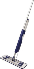 O-Cedar - Gray Mopping Kit - 18" Long x 3-1/2" Wide Head, 60" Long Handle, Plastic Head - Exact Industrial Supply