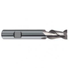 6mm Dia. - 57mm OAL - 45° Helix Bright Carbide End Mill - 2 FL - Exact Industrial Supply