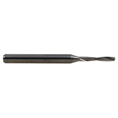 2.85 mm Dia. × 3 mm Shank × 12.2 mm Flute Length × 38 mm OAL, 4xD, 135°, ALtima Micro, 2 Flute, External, Round Solid Carbide Drill - Exact Industrial Supply