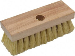 O-Cedar - Tampico Surface Preparation Roof Brush - 2" Bristle Length, 7" Wide, Wood Handle - Exact Industrial Supply